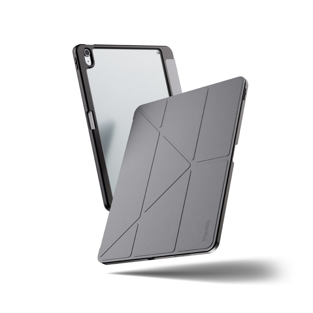 BLUPEBBLE IPAD 10.9 INCH NEW YORKER SLIM CASE W Y-FOLD STAND 2024 GRAY BP-NEWYORKER10GEN-GY