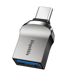The BluPebble USB C to USB A 3.1 OTG Adapter (Gray) is a versatile and compact solution for connecting USB-A devices to USB-C enabled smartphones, tablets, and laptops.