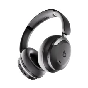 Bluepebble C80 Over-Ear Foldable Digital Hybrid Noise Cancelling Headphones - Black BP-PAC80ANC-BK