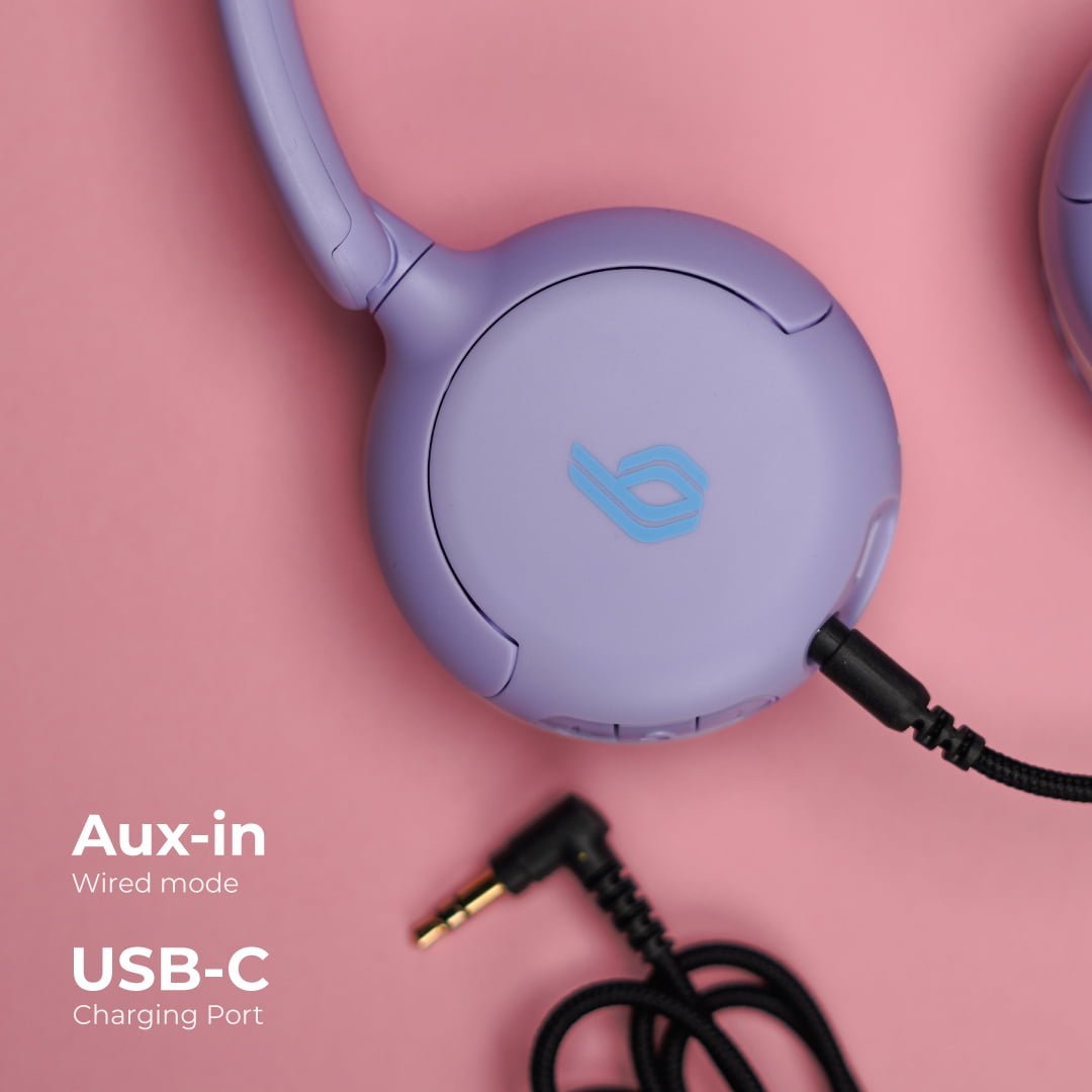 Bluepebble Kids Pulse Audio KD80 Wireless Headphones - Safe & Stylish BP-PAD80JNR - Image 2