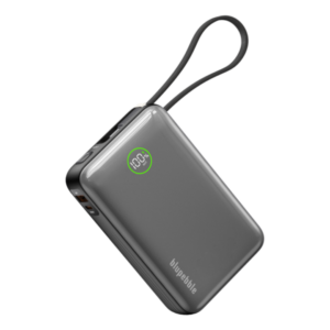 BLUPEBBLE LINKPOD FLOW 20000MAH POWERBANK WITH USB-C CABLE GRAY BP-PBLNKPDFLW-GY