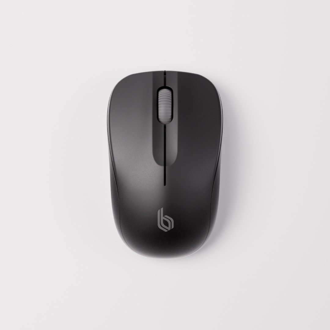 Blupebble Pebble Wireless Mouse 1000 DPI Dual Mode Black BP-PEBBLEMOUSE1-BK - Image 4