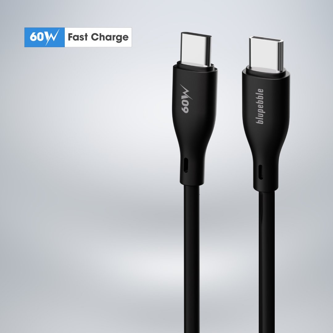 Bluepebble PowerFlow PD60W USB-C to USB-C Cable - Fast and Durable BP-PFUSBC-60W - Image 2