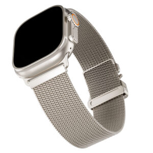BLUPEBBLE APPLE WATCH ULTRA 3 & SERIES 11 STEELUX WATCH STRAP 4946454442MM TITANIUM BP-STEELUX-TI