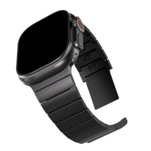 BLUPEBBLE APPLE WATCH STRAP ULTRA 3 AND SERIES 11 STELLAR SERIES 49/46/45/44/42MM BLACK BP-STELLAR-BK