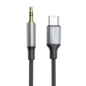 The BLUPEBBLE USB-C Male to 3.5mm Male Cable is a high-quality solution for connecting your USB-C enabled devices to 3.5mm audio inputs.