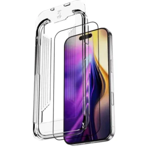 BLUPEBBLE GRAPHENE ROCK SERIES TEMPERED GLASS 2.5D FOR IPHONE 17 PRO MAX ORANGE BP-LENS17P&PM-OR