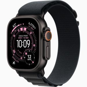 APPLE WATCH ULTRA 3 49MM GPS + CELLULAR BLACK TITANIUM CASE WITH BLACK ALPINE LOOP BAND LARGE MF0X4