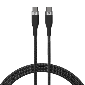 POWERO PLUS RAPID PRO USB C TO LIGHTNING PREMIUM BRAIDED CABLE 1.2M BLACK PR-RPBD12CL-BK