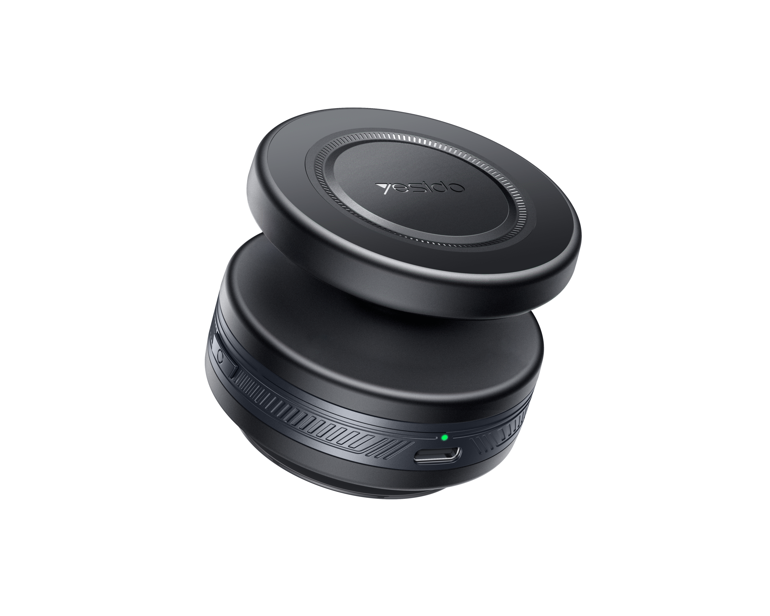 Experience the next level of hands-free convenience with the YESIDO Electric Vacuum Cup Magsafe Holder with Ball Head (Model C224) in elegant black