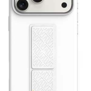 LEVELO IPHONE 17 PRO MORPHIX SILICONE CASE WOTH LEATHER GRIP SILVER LVLMRPS17PSL