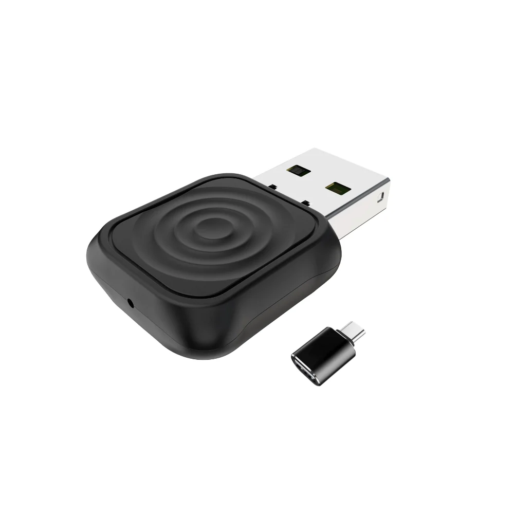 Upgrade your car’s infotainment system with the Carlinkit Mini Ultra CarPlay Wireless Adapter in sleek black.