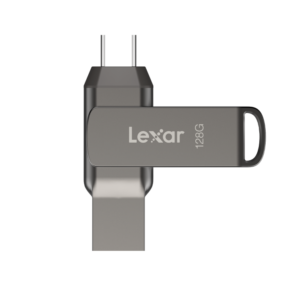 LEXAR JUMPDRIVE DUAL DRIVE USB C 128GB SPEED UP TO 130 MB/S FLASH DRIVE D400 LJDD400128-BNQNG
