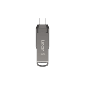 LEXAR JUMPDRIVE DUAL DRIVE USB C 32GB SPEED UP TO 100 MB/S FLASH DRIVE D400 LJDD400032G-BNQNG