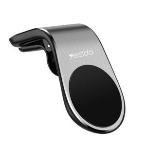 YESIDO L SHAPE AIR VENT CLIP MAGNETIC CAR HOLDER BLACK C64