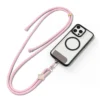 Add a touch of elegance and functionality to your mobile routine with the DUXDUCIS Garden Series Crossbody Phone Strap in charming Light Pink with Begonia pattern.