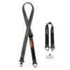 Stay hands-free and organized wherever you go with the DUXDUCIS OUTDOOR SERIES Mobile Phone Lanyard in classic black.