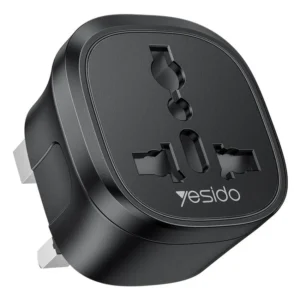 YESIDO UNIVERSAL ADAPTER-UK BLACK UK MC43
