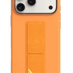 LEVELO IPHONE 17 PRO MAX MORPHIX SILICONE CASE WITH LEATHER GRIP ORANGE LVLMRPS17PMORG