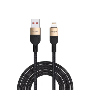 PAWA LEVIN USB A TO LIGHTNING 3.1A BRAIDED CABLE 1.2M DESERT BLACK PW-12BDC252-DTBK