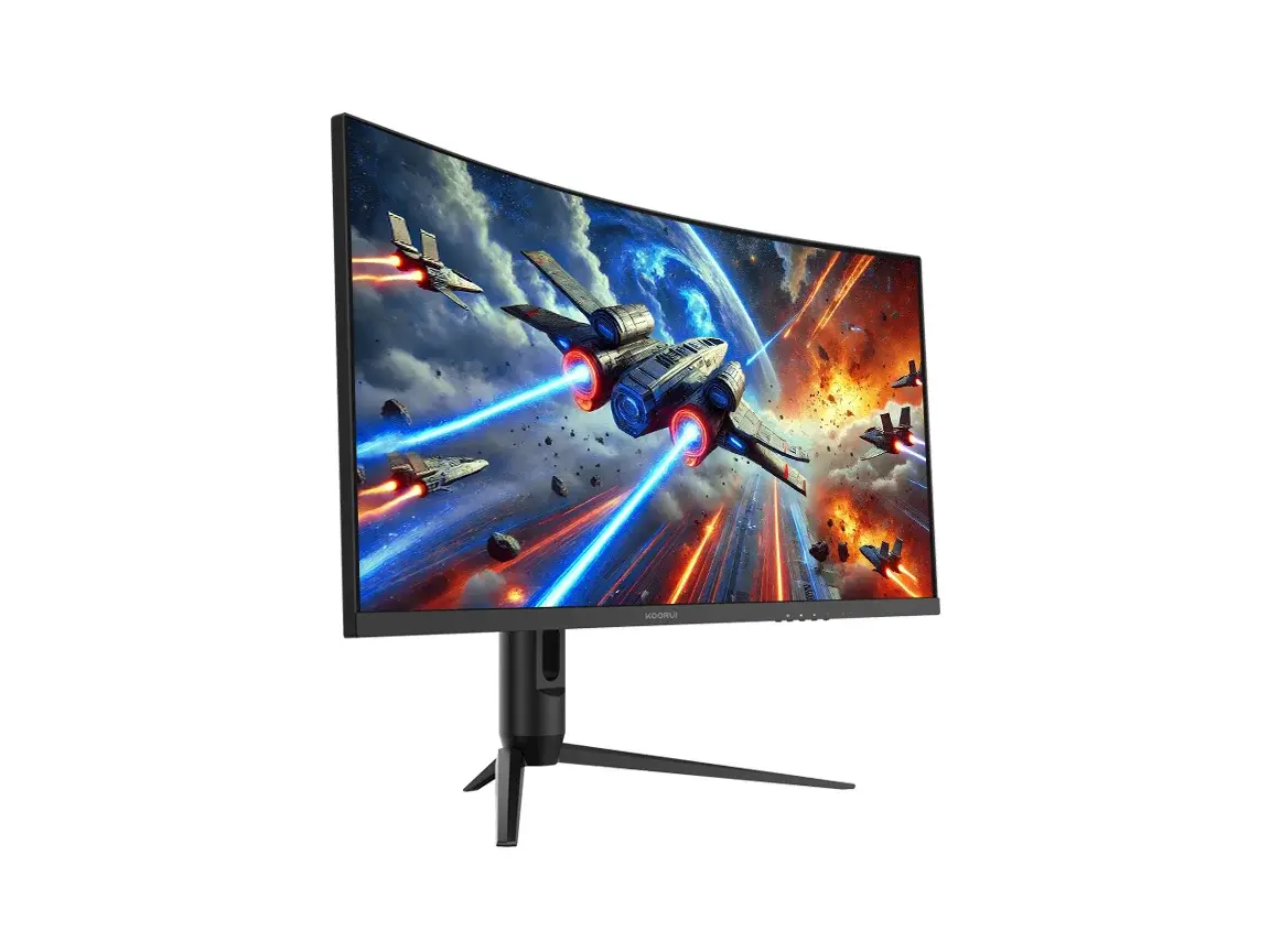 Immerse yourself in the next level of ultra-wide gaming with the KOORUI 34-INCH UHD Gaming Monitor G3441XC.