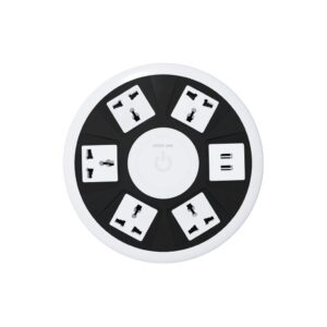 GREEN LION 7 IN 1 POWER SOCKET 5AC UNIVERSAL OUTLET + 2USB WHITE GN7N1PSKT13WH