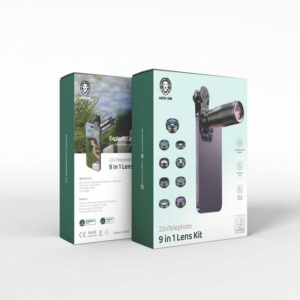 GREEN 22 TELESPHOTO 9 IN 1 LENS KIT BLACK GN9IN1LNSKTBK