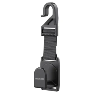 GREEN LION CAR HEADREST HOOK ORGANIZER BLACK GNCARHRSTHBK