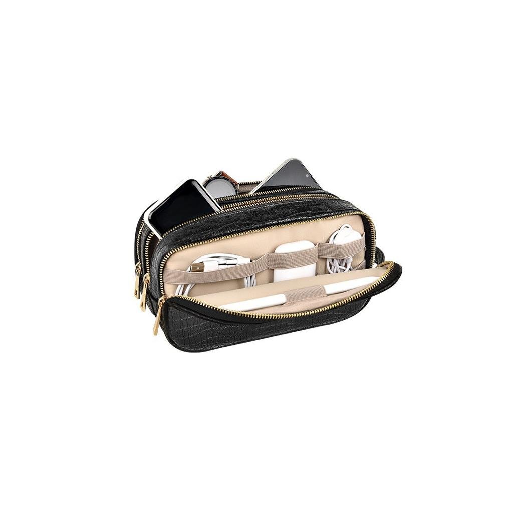 GREEN LION CITIZEN CROCO LEATHER BAG BLACK GNCITICRPCHBK - Image 2