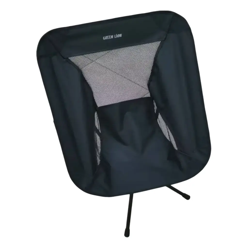 Experience superior comfort and durability with the Green Lion CampMate Camping Chair in sleek black.