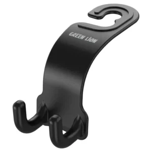 GREEN LION CAR HEADREST DUAL HOOK ORGANIZER BLACK GNCRHDORGBK