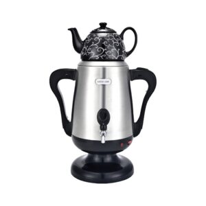 Green Lion Electric Samovar - Silver, Elegant Design, Efficient Heating