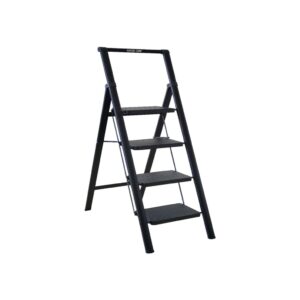 GREEN LION Foldable Ladder 150 KG Black