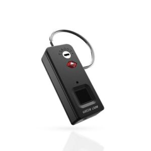 GREEN LION MINI FINGERPRINT PADLOCK BLACK GNFPPDLKBK