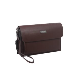 Step out in style with the Green Lion Mara Clutch Bag Brown GNMARACBGBR