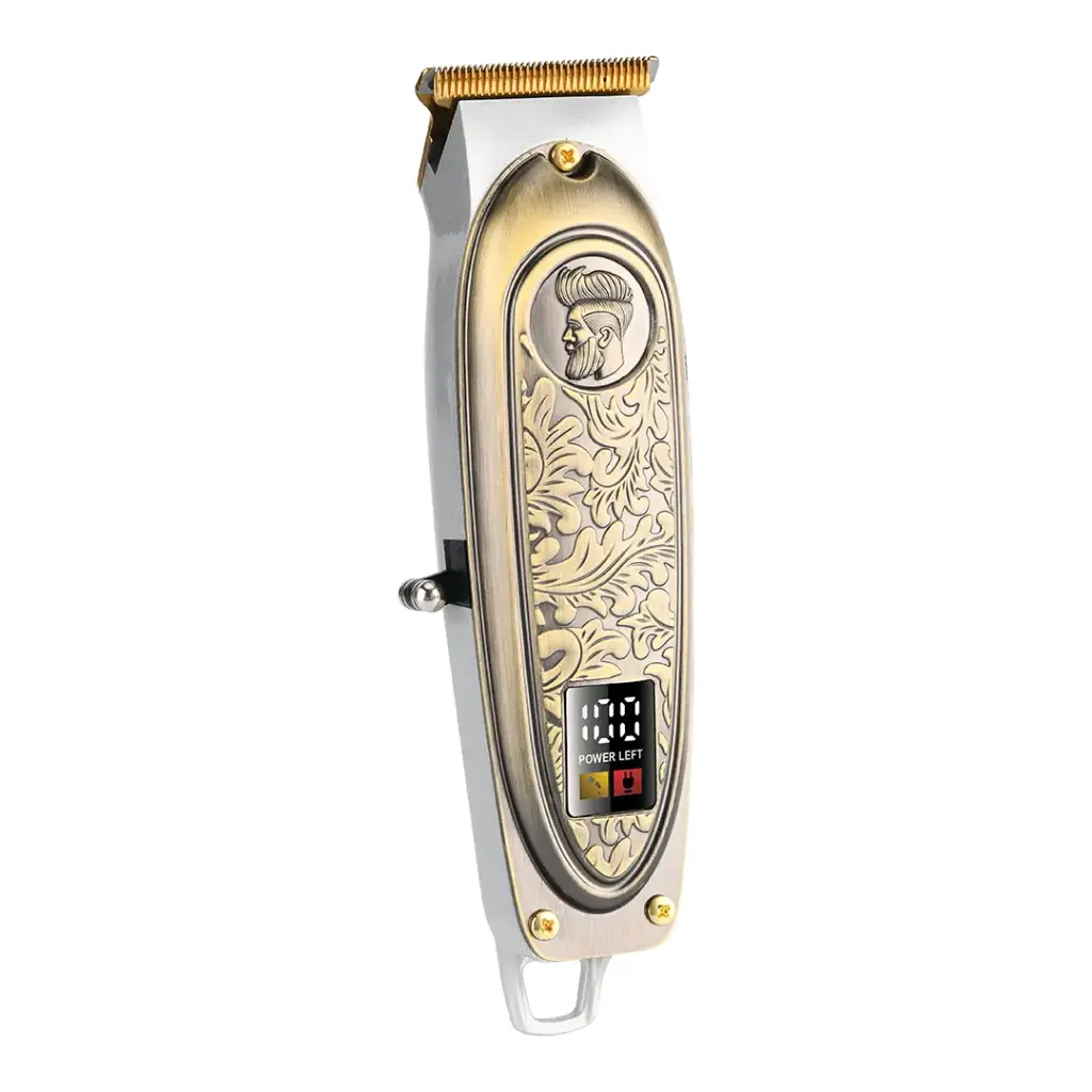 Step up your grooming game with the Green Lion Gentleman Hair Trimmer in premium gold.