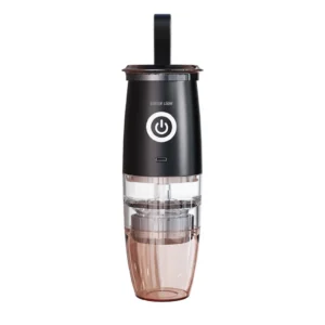 Elevate your coffee experience wherever you go with the Green Lion Portable Coffee Grinder in sleek black.