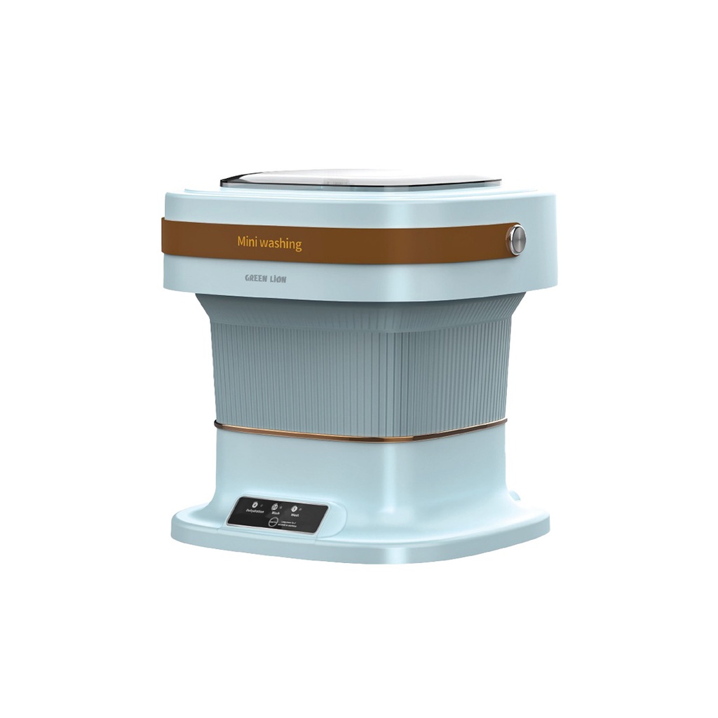 Make laundry hassle-free with the Green Lion Portable Washing Machine 6L Blue GNPRTWM6LBL