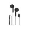 Experience premium sound in a sleek package with the Green Lion Stereo Earphone with Type-C Connector in Black (GNSTROEPTCBK).