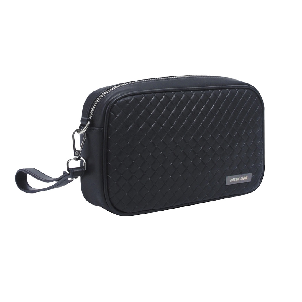 Green Lion Verso Clutch Bag