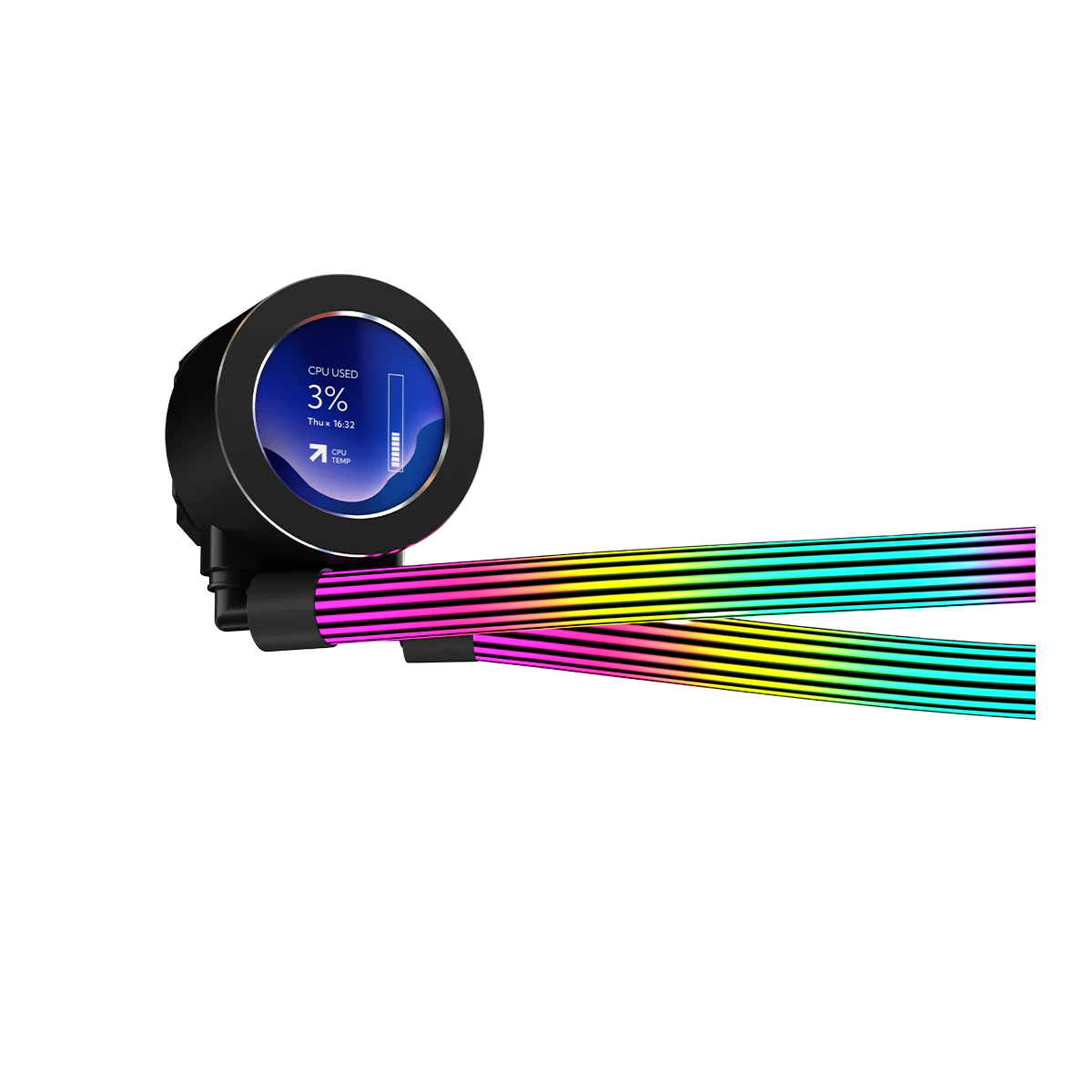 GameOn Kraken N360 360mm LCD Display Liquid CPU Cooler with ARGB Tube GOKRAKENN360 - Image 12