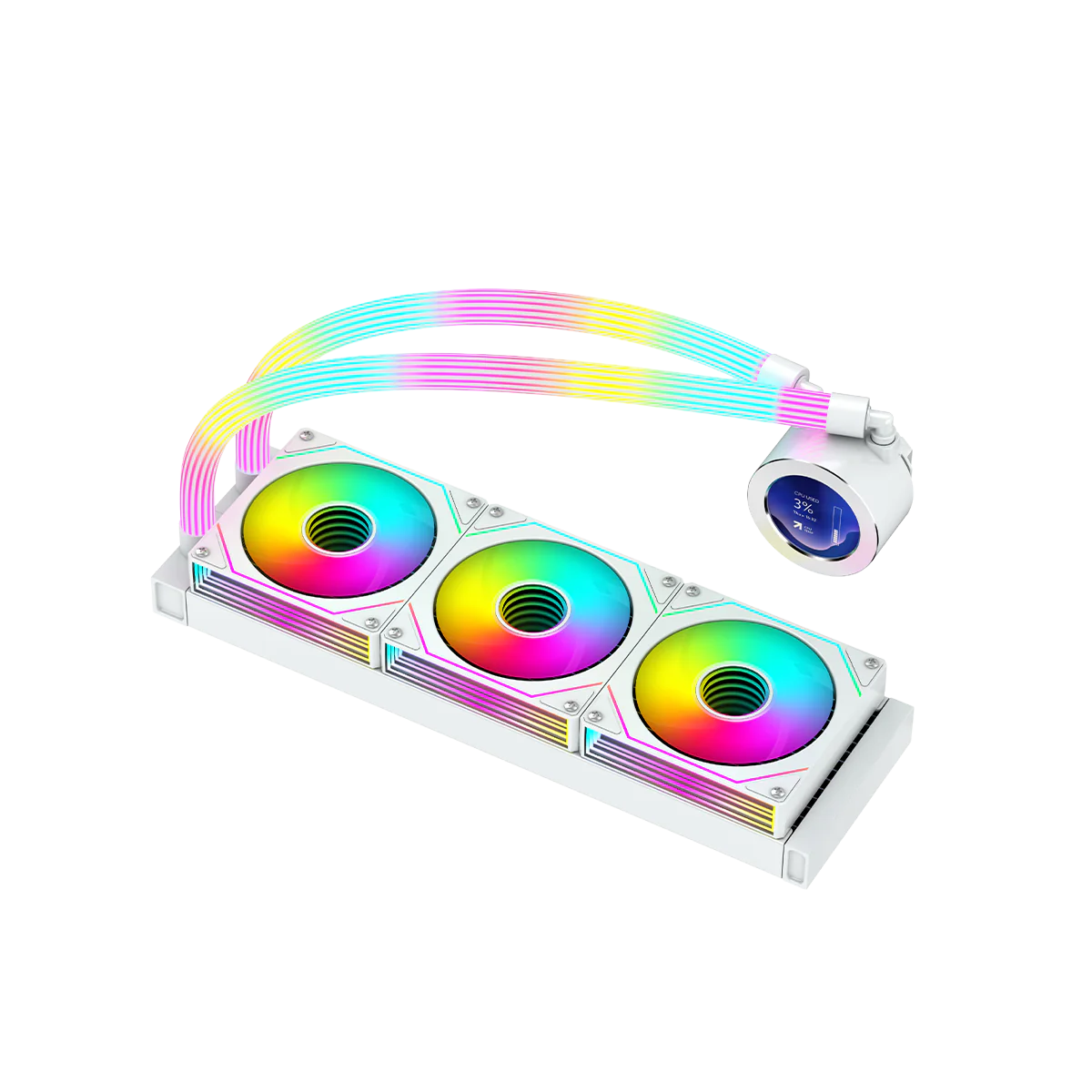 GameOn Kraken N360 360mm LCD Display Liquid CPU Cooler with ARGB Tube GOKRAKENN360 - Image 3