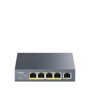 Boost your network performance with the CUDY GS1005P 5-Port Gigabit Ethernet Unmanaged PoE+ Switch