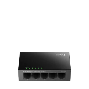Upgrade your home or office network with the CUDY 5-Port 10/100/1000 Mbps Desktop Switch.