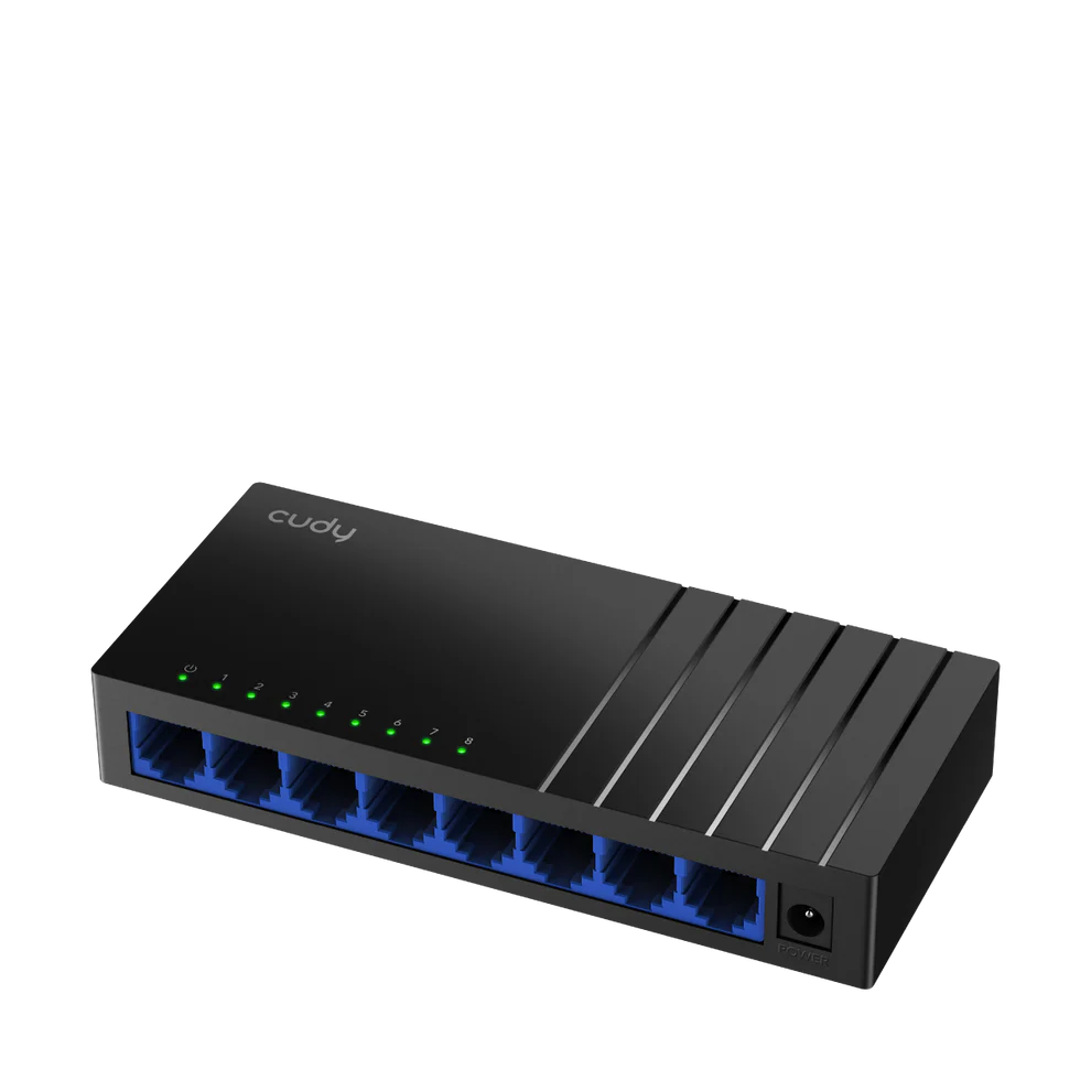 Cudy 8-Port Gigabit Network Switch (Black, GS108D) - High-Speed Ethernet Connectivity - Image 3