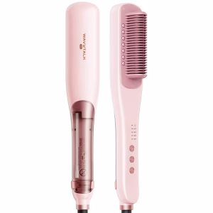 WAVYTALK STEAMLINE PRO STEAM HAIR STRAIGHTENER BRUSH PINK B395