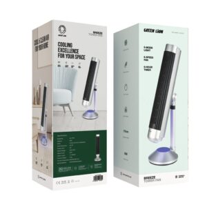 GREEN LION BREEZE TOWER FAN 50W SILVER GNBRZTF50WSL