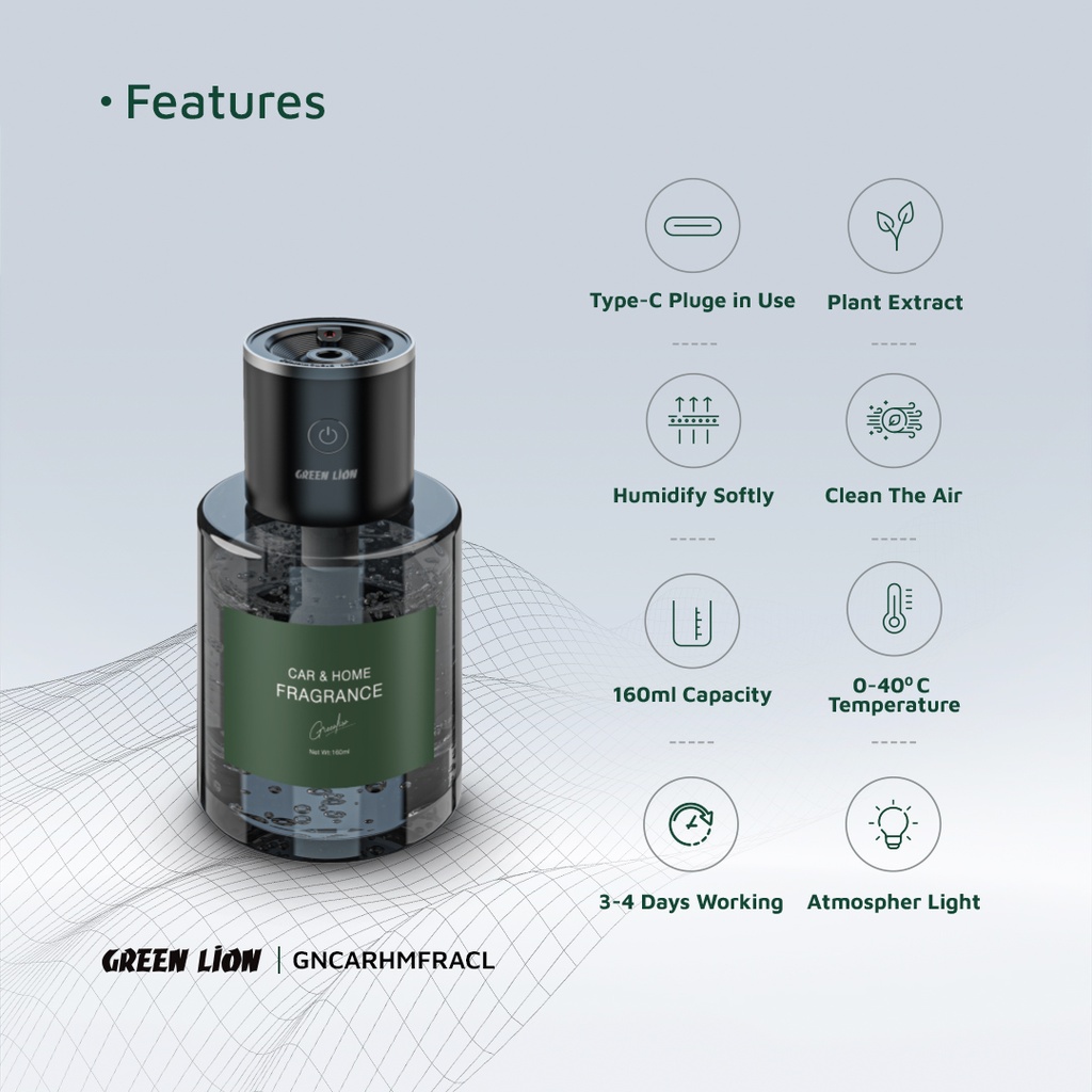 GREEN LION CAR AND HOME FRAGRANCE CLEAR GNCARHMFRACL - Image 3