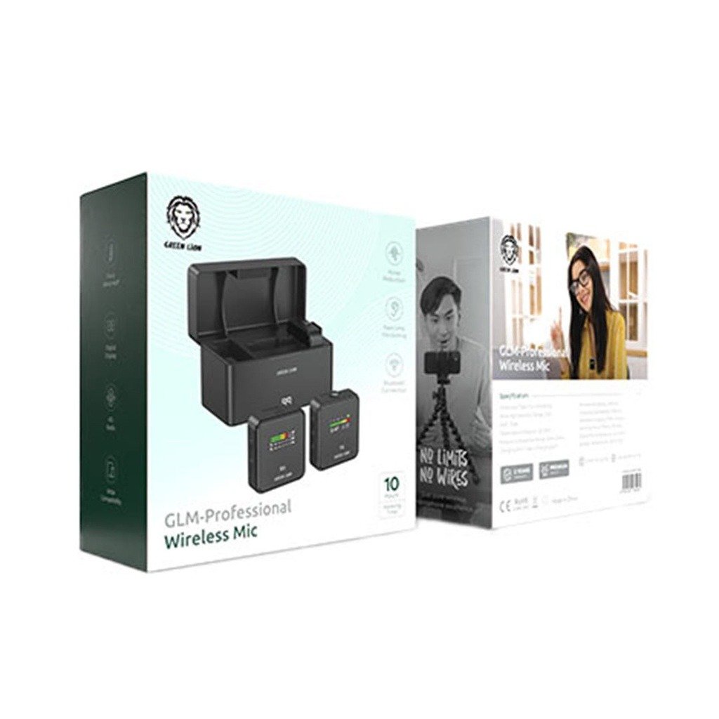 Green Lion GLM-Professional Wireless Microphone in Stylish Black - GNPGLMWMICBK - Image 3