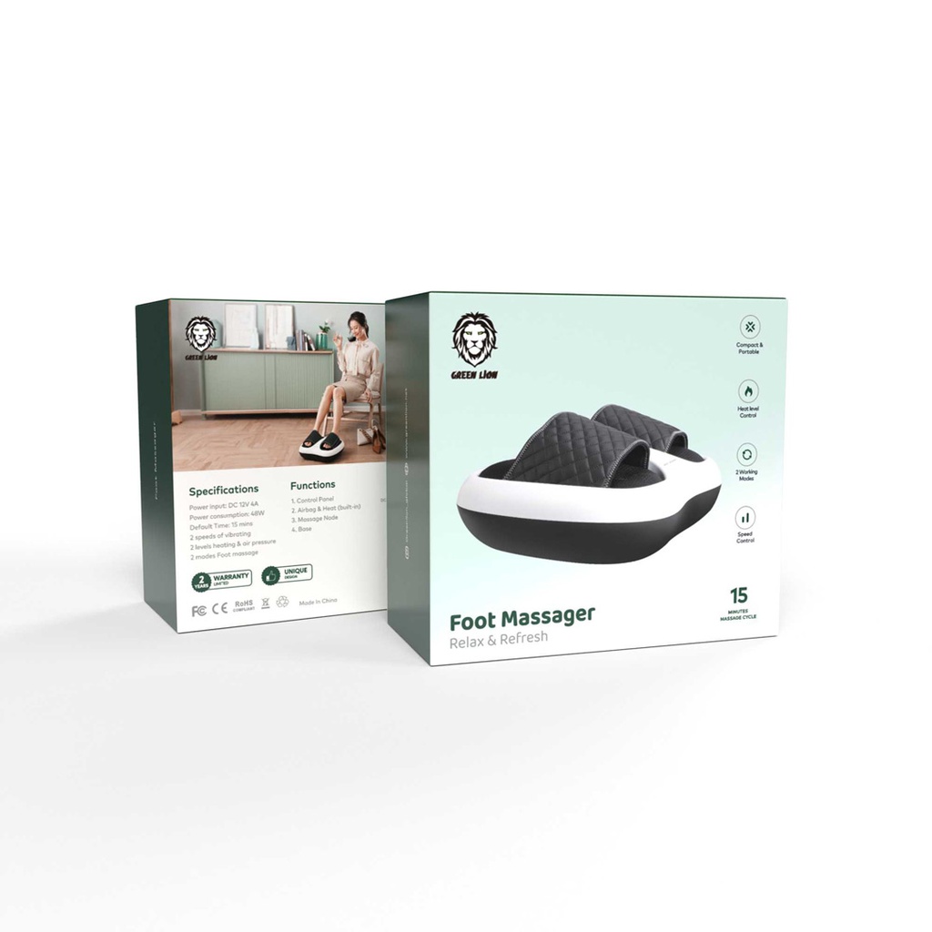GREEN LION FOOT MASSAGER WHITE GNFOOTMGWH - Image 2